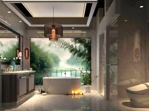 욕실 디자인 완성 모델 166 3D 모델