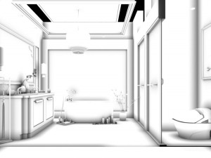 bathroom design complete model 166 Model 3D
