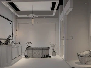 bathroom design complete model 166 3D Model