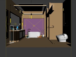 bathroom design complete model 166 Model 3D