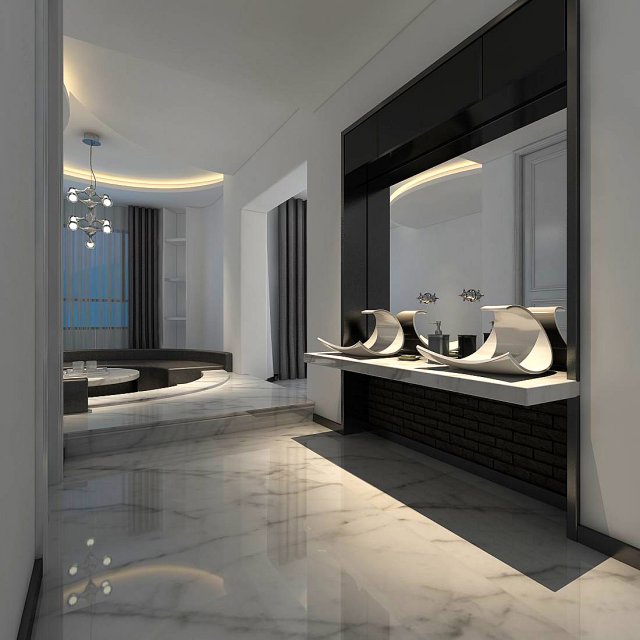 bathroom design complete model 168 Modello 3D .c4d .max .obj .3ds .fbx .stl .blend 