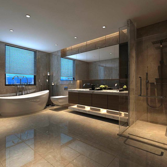 bathroom design complete model 170 Modello 3D .c4d .max .obj .3ds .fbx .stl .blend 