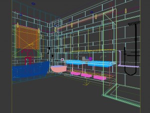 bathroom design complete model 170 Modello 3D