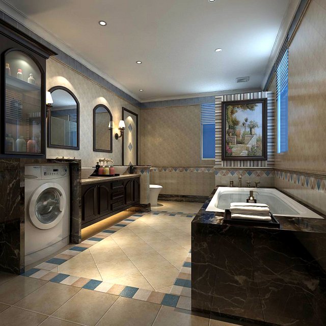 bathroom design complete model 175 3Dモデル .c4d .max .obj .3ds .fbx .stl .blend 