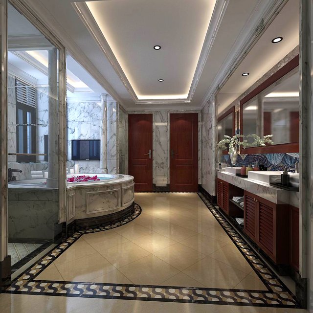 bathroom design complete model 176 Modèle 3D .c4d .max .obj .3ds .fbx .stl .blend 
