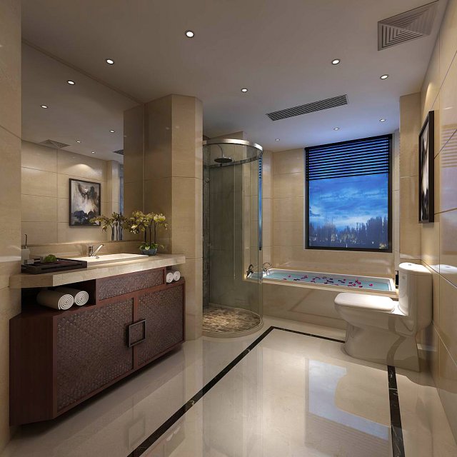 bathroom design complete model 177 3D Модель .c4d .max .obj .3ds .fbx .stl .blend 