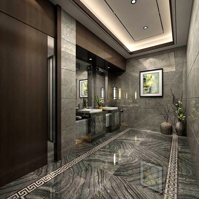 bathroom design complete model 178 Modello 3D .c4d .max .obj .3ds .fbx .stl .blend 