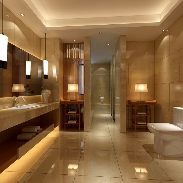 bathroom design complete model 179 Model 3D .c4d .max .obj .3ds .fbx .stl .blend 