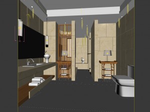 bathroom design complete model 179 Model 3D