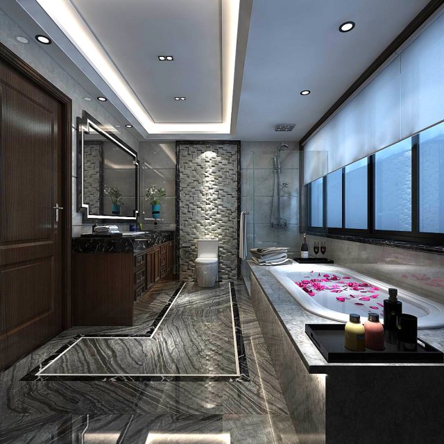 bathroom design complete model 181 3D मॉडल .c4d .max .obj .3ds .fbx .stl .blend