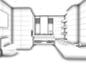 욕실 디자인 완성 모델 182 3D 모델