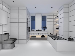 bathroom design complete model 182 3D मॉडल
