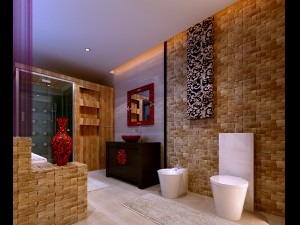 the family fashion bath toilet 1802 Model 3D