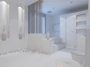 the family fashion bath toilet 1802 Model 3D