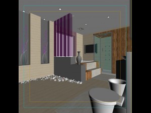 the family fashion bath toilet 1802 Model 3D
