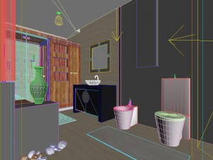 the family fashion bath toilet 1802 Model 3D