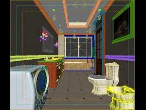 family fashion bathroom bathroom 1803 3D-Modell