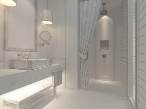 rodzinna toaleta sanitarna modowa 1804 Model 3D