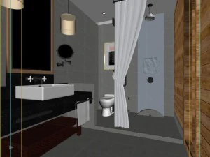 rodzinna toaleta sanitarna modowa 1804 Model 3D