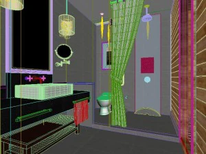 rodzinna toaleta sanitarna modowa 1804 Model 3D