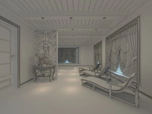 family fashion bathroom 1806 3D Model