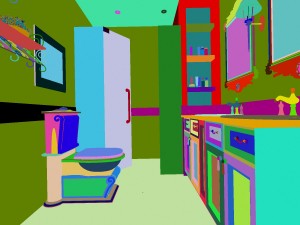 the family fashion bath toilet 1807 3D Model