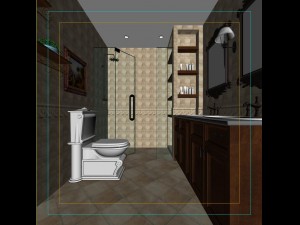 the family fashion bath toilet 1807 3D Model