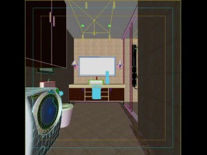 toilet mandi sanitasi mode keluarga 1808 Model 3D