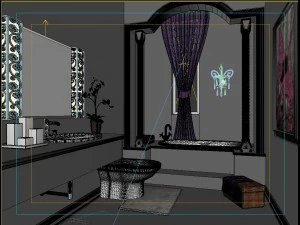 family fashion sanitary toilet 1810 3D Model
