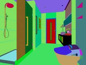 family fashion sanitary toilet 1811 3D Model