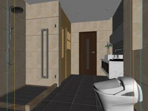 Familien-Sanit&auml;rtoilette 1811 3D Modell