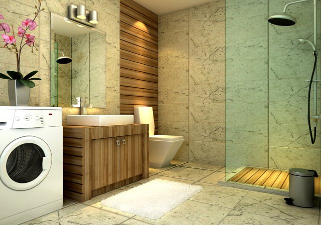 the home fashion bathroom of 1812 3D मॉडल .c4d .max .obj .3ds .fbx .stl .blend 