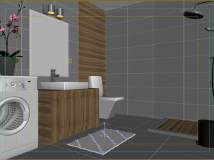 the home fashion bathroom of 1812 3D मॉडल