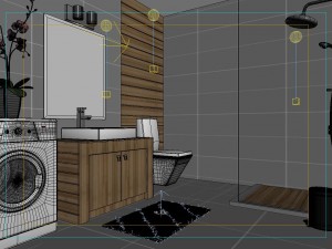 the home fashion bathroom of 1812 3D मॉडल