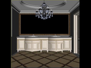 family fashion sanitary toilet 1814 3D Model