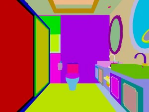 family style sanitary bath toilet 1817 3D Model