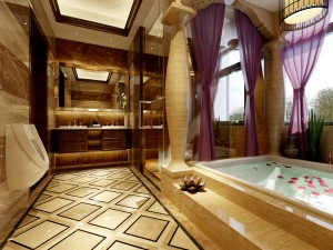 family style bathroom toilet 1818 3D Model