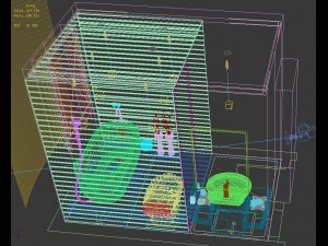 family style bathroom toilet 1819 Model 3D
