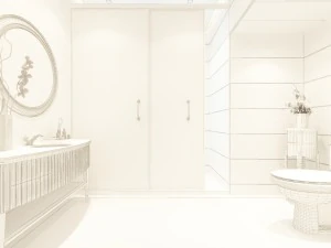 family style bathroom toilet 1820 3D Model