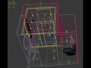 family style bathroom toilet 1820 Model 3D