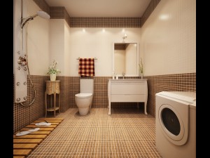 family style sanitary bath toilet 1821 Model 3D