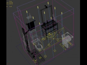 family style sanitary bath toilet 1821 Model 3D