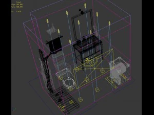 family style sanitary bath toilet 1821 3D Model
