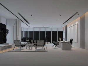 boss manager office 01 3D Model