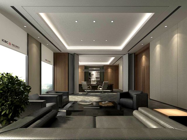 boss manager office 03 Model 3D .c4d .max .obj .3ds .fbx .stl .blend 