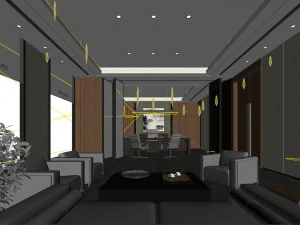 boss manager office 03 3D Model