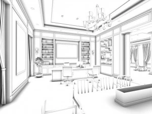 boss manager office 04 3D Model