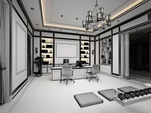 boss manager office 04 3D Model