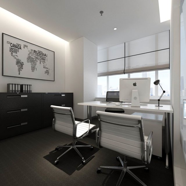 boss manager office 06 Modello 3D .c4d .max .obj .3ds .fbx .stl .blend 