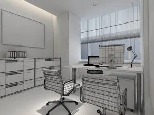 boss manager office 06 3D Model